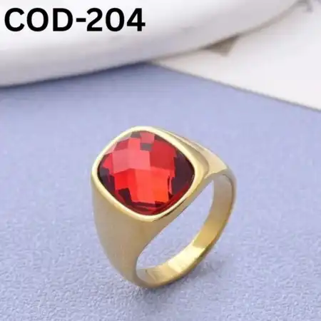 Vip অরজিনাল রুবি পাথর হাতের আংটি (COD-204)